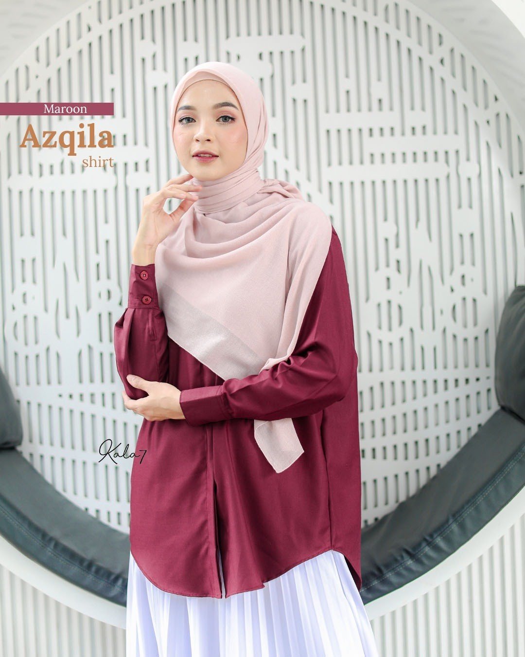 Azqila Shirt Maroon