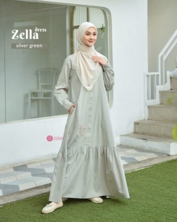 Dress Zella Silver Green