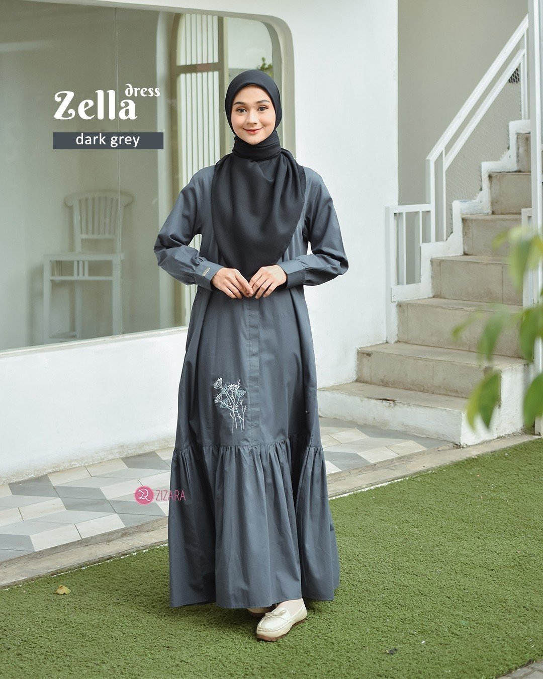 Dress Zella Dark Grey