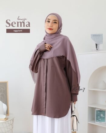 Kemeja Sema Eggplant