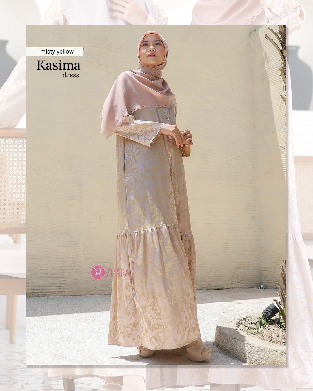 Dress Kasima Misty Yellow