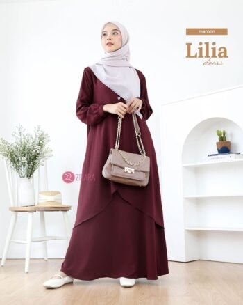 Dress Lilia Maroon