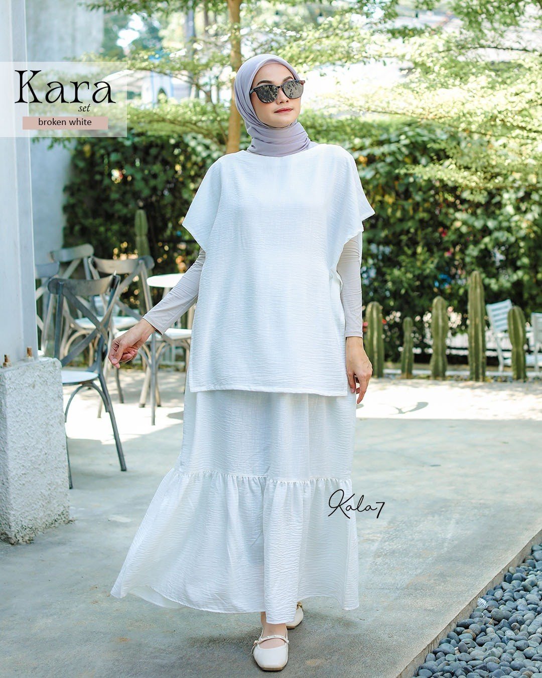 Kara Set Broken White
