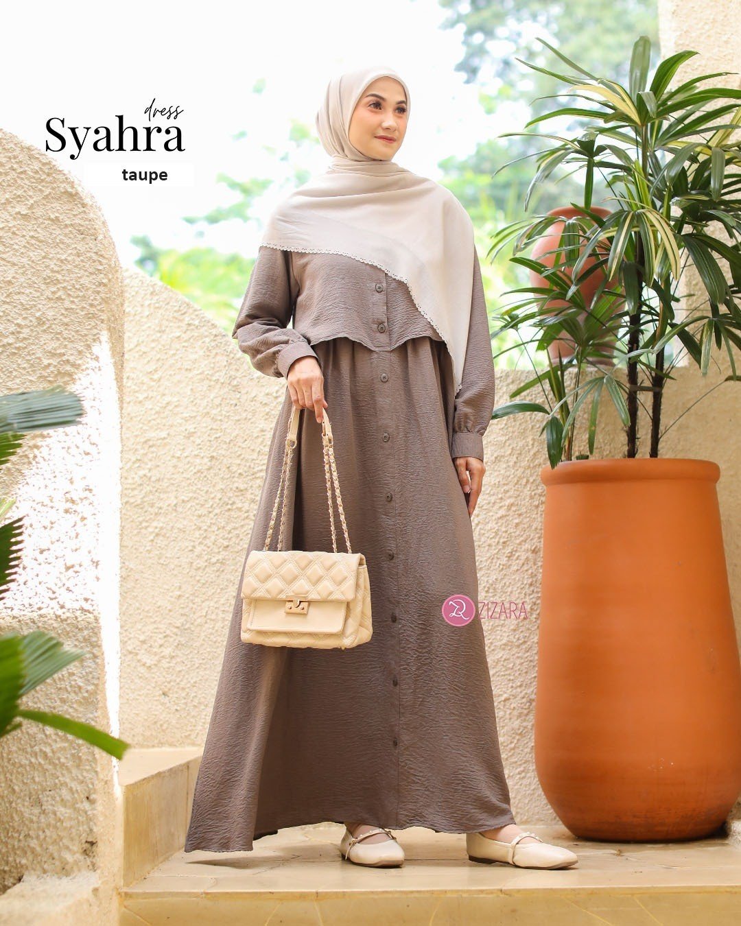 Dress Syahra Taupe