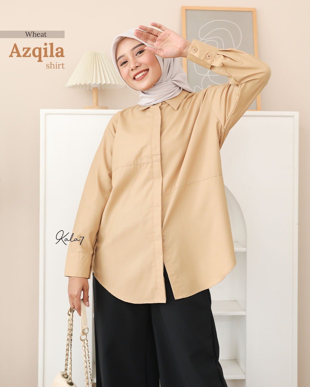Azqila Shirt Wheat