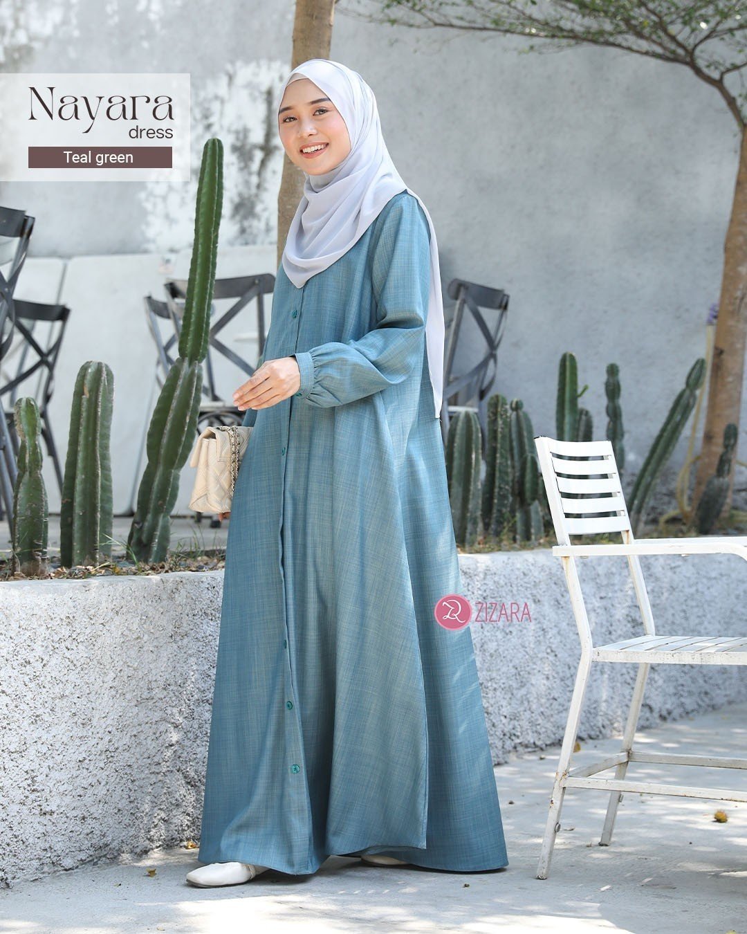 Dress Nayara Teal Green