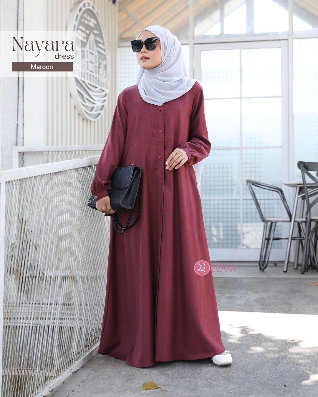 Dress Nayara Maroon