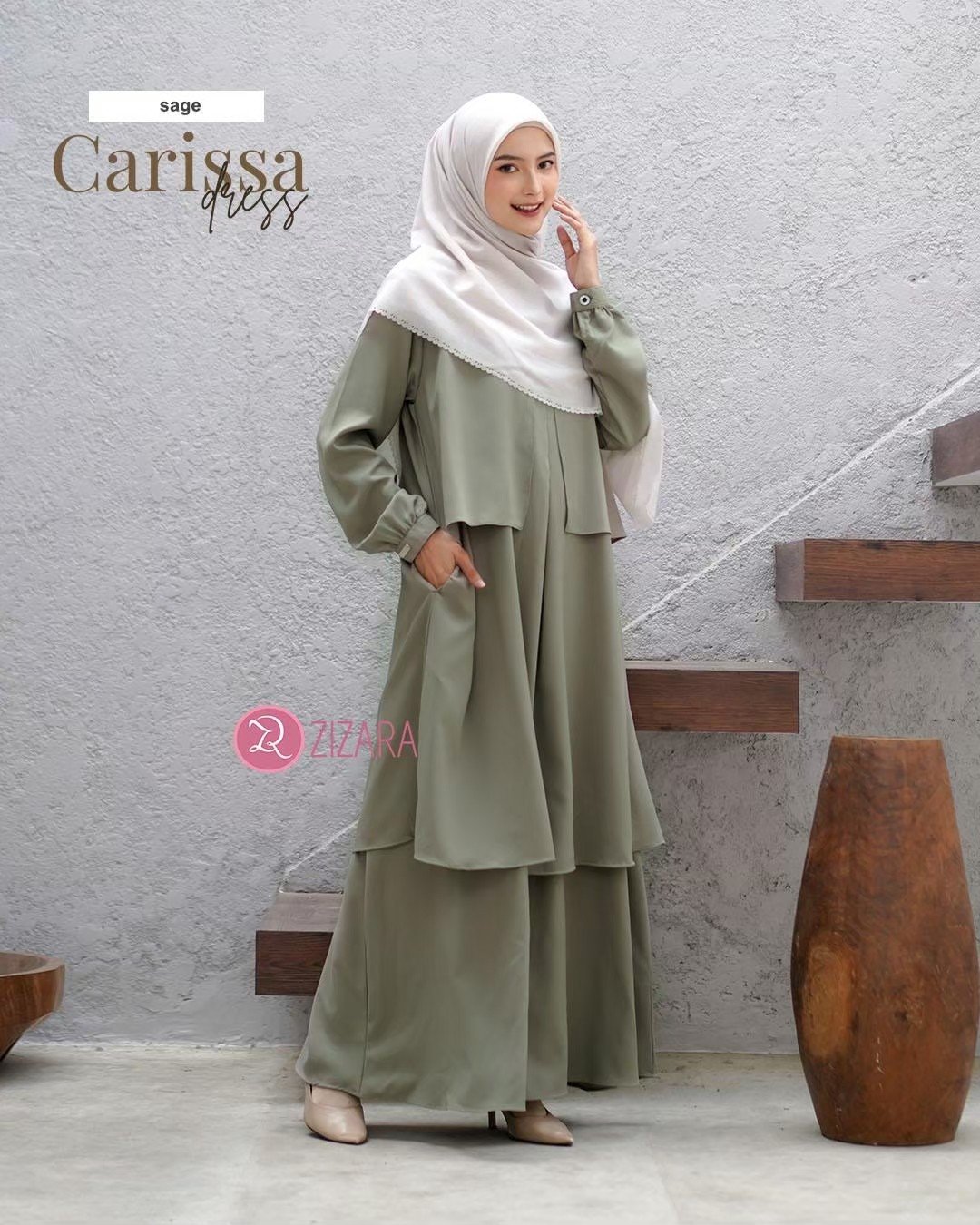 Dress Carissa Sage
