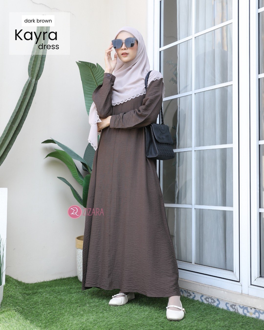 Dress Kayra Dark Brown