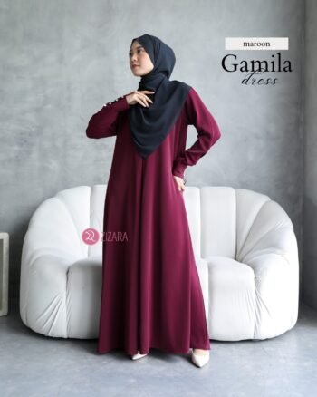 Dress Gamila Maroon