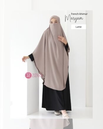 French Khimar Maryam Latte