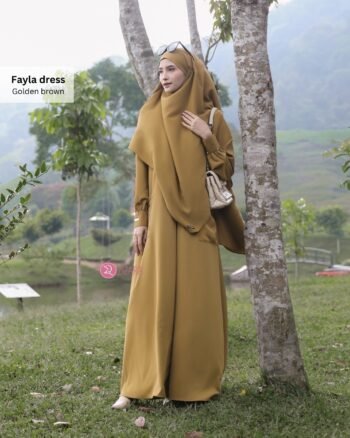 Dress Fayla Golden Brown