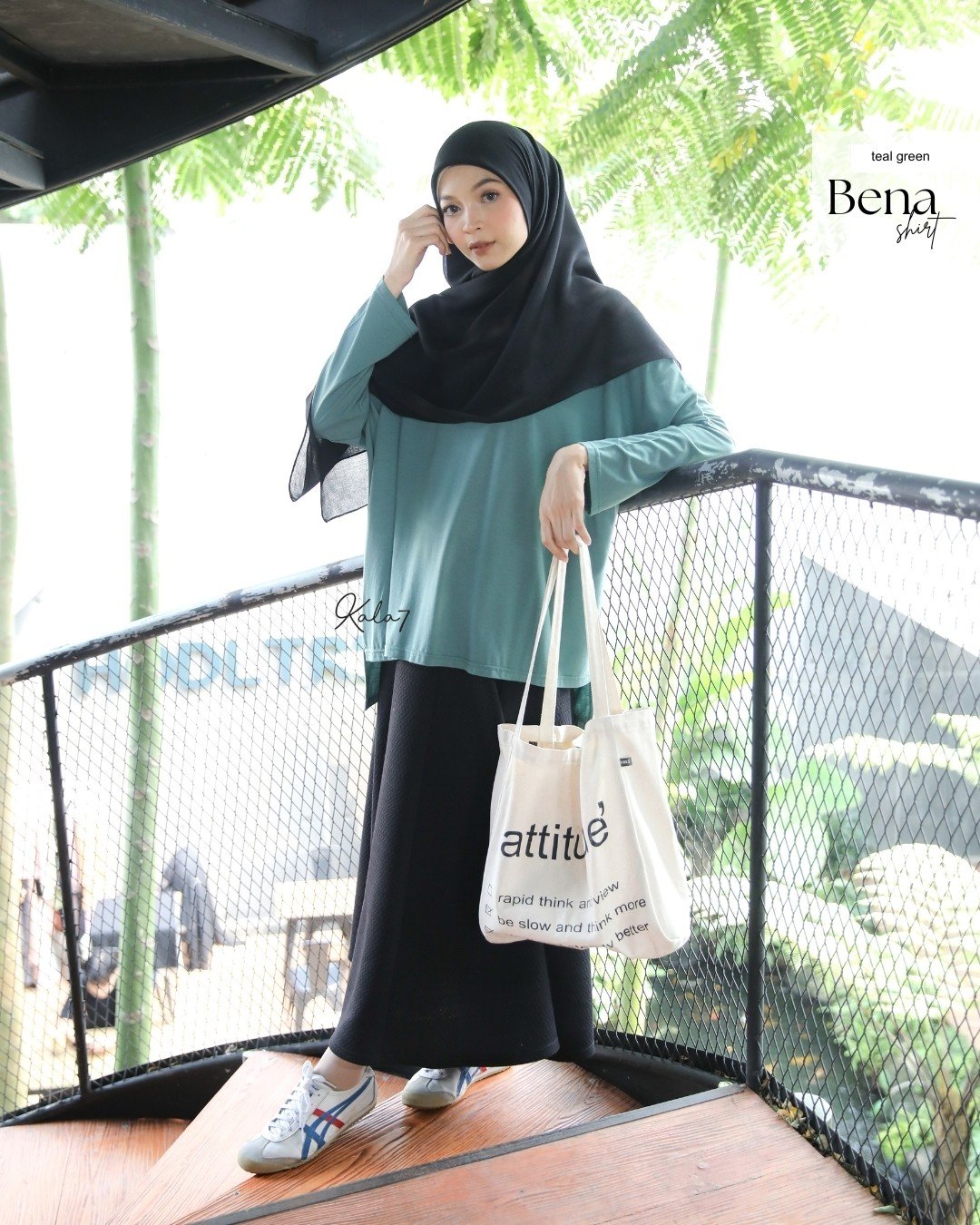 Bena Shirt Teal Green
